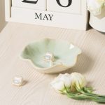 Nordic Ceramic Lotus Jewelry Tray – Elegant Ring and Accessory Storage Dish